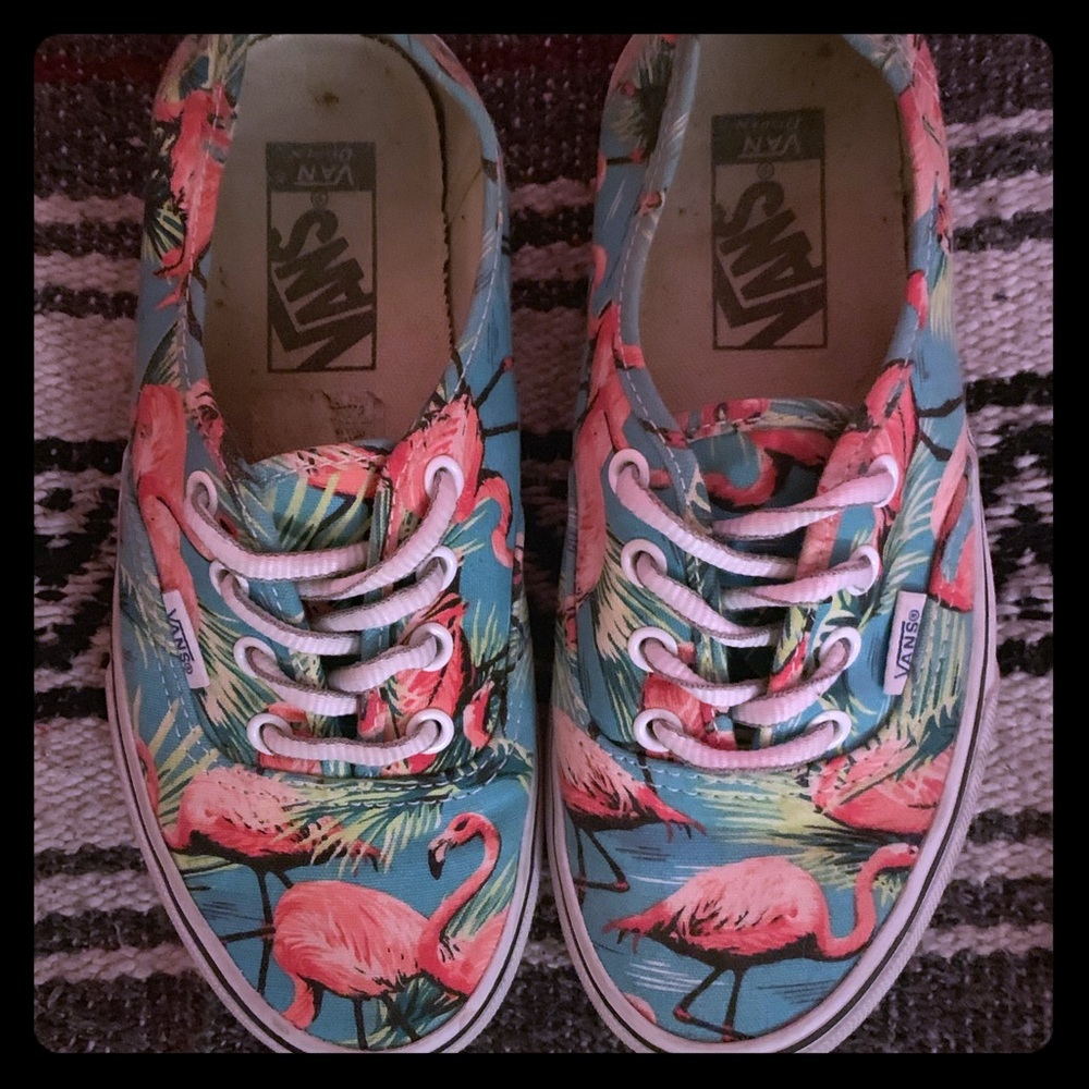 Flamingo Vans Off The Wall Skate Shoe Sz 4.5m 6w
